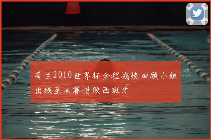 荷兰2010世界杯全程战绩回顾小组出线至决赛惜败西班牙